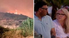 Watch: 'We escaped Spanish wildfire, but our friends lost their lives'